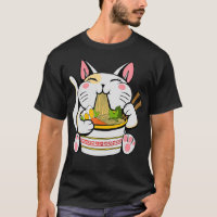 Anime del gato japonés de Ramen Kawaii