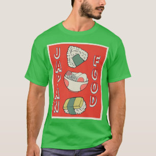 Camiseta Anime del sushi japonés retro