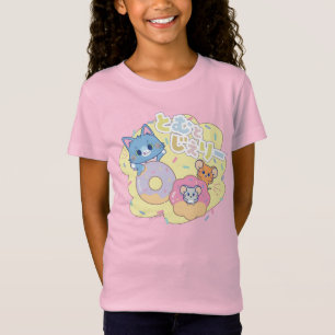 Camiseta Anime Donut se ilumina con Tom, Jerry y Tuffy