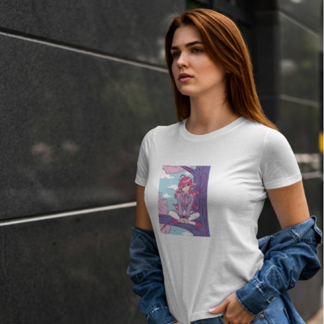 Camiseta Anime Elf Chica En Un Árbol (Subido por el creador)