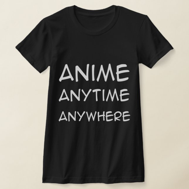 Camiseta Anime en cualquier momento Divertido Anime Boys Ad (Distribución)