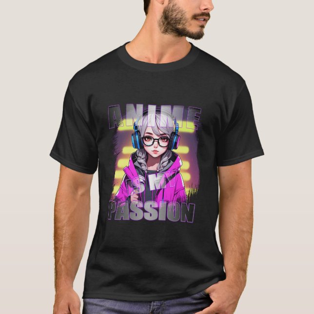 Camiseta Anime Es Mi Pasión - Kawaii Chibi Adorable (Anverso)