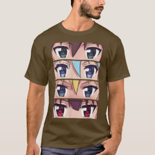 Camiseta Anime Eyes Japan Culture Otaku Eyes Japanese Aesth