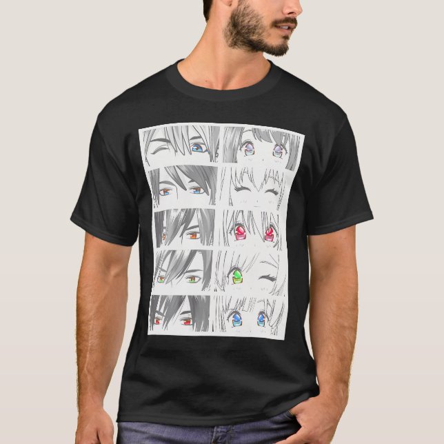 Camiseta Anime Faces Kawaii (Anverso)