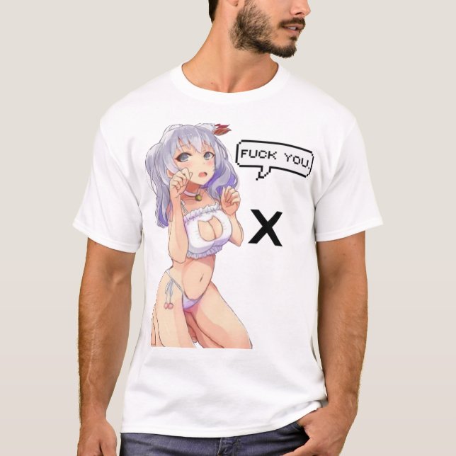 Camiseta Anime figuras Chica japonés Foxy Sexy Cat Ea (Anverso)