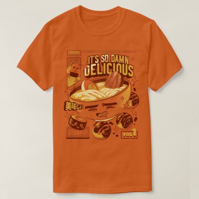 Camiseta Anime Food (Diseño del anverso)