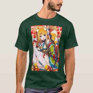 Camiseta Anime Fox Chica Kawaii Waifu Ota japonesa estética