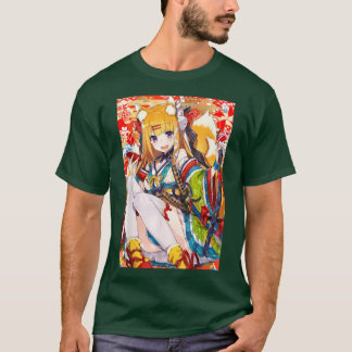 Camiseta Anime Fox Chica Kawaii Waifu Ota japonesa estética