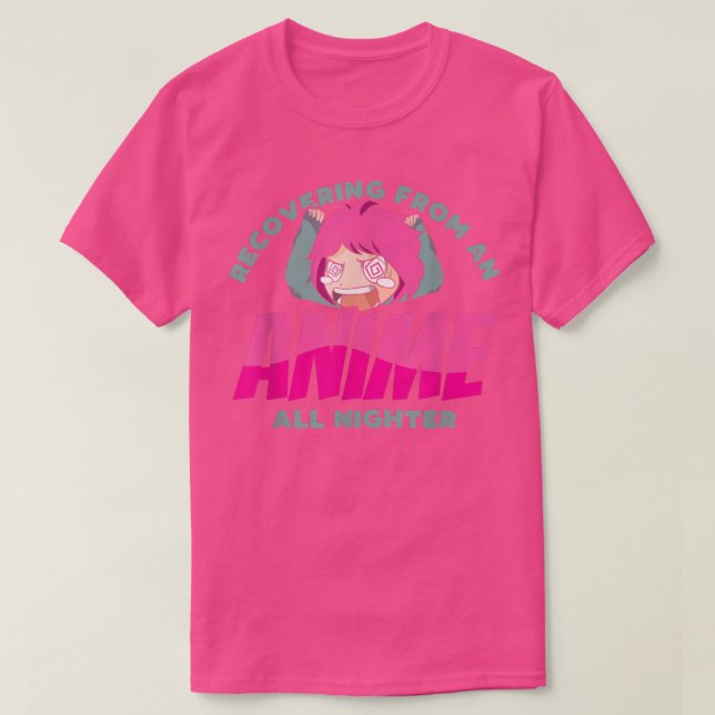 Camiseta Anime Funny Lover Rótulo Night Writing Language Ge (Diseño del anverso)