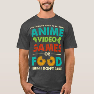 Camiseta ANIME GAMES BUENO , Donâ€™t Care Manga Kaw Japonés