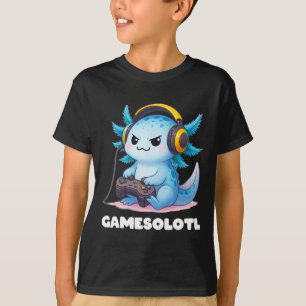 Camiseta Anime Gamesolotl Axolotl Niños 10-12 Niños Gamer G