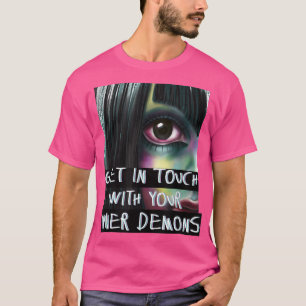 Camiseta Anime Girl Anime Eyes Inner Demons Waifu Japanese 