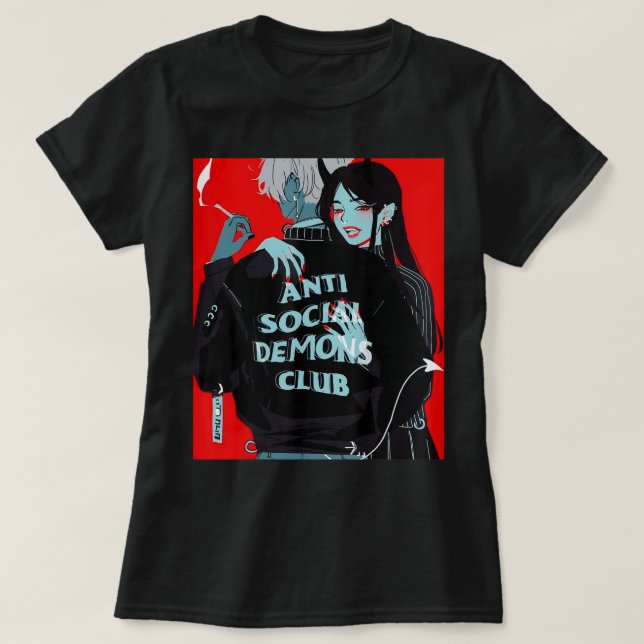 Camiseta Anime Girl Kawaii Waifu Egirl Aesthetic Japanese O (Diseño del anverso)