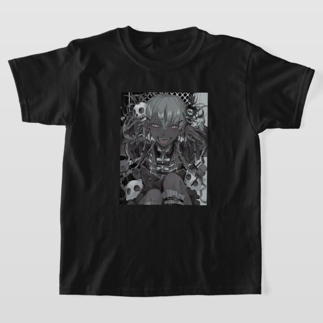 Camiseta Anime Girl Kawaii Yandere Waifu Aesthetic Japanese (Distribución)