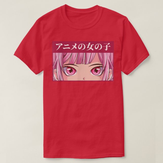 Camiseta Anime Girl Waifu Japanese Aesthetic Kawaii Otaku T (Diseño del anverso)