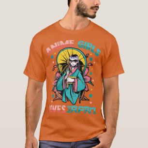Camiseta Anime Girls Loves Japan  Kawaii Cute Manga Otaku 