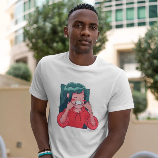 Camiseta Anime Glitch Chica (Subido por el creador)