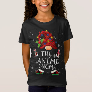 Camiseta Anime Gnome Búfalo Plantado Luz de Árbol de Navida