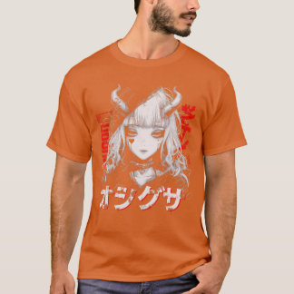 Camiseta Anime Goth Grunge Demon Girl Waifu Horror Alt Aest