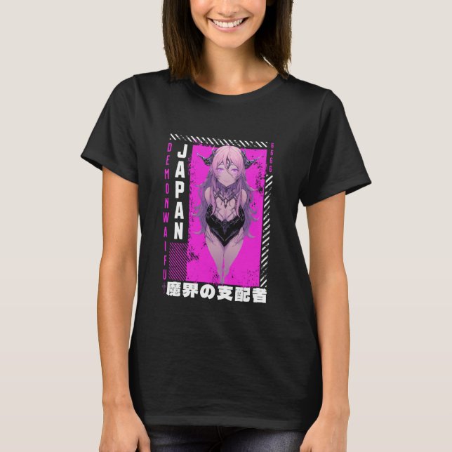 Camiseta Anime Grunge Waifu Japan Rock Emo Japanese Anime G (Anverso)