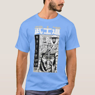 Camiseta Anime guerrero samurai japonés y manga