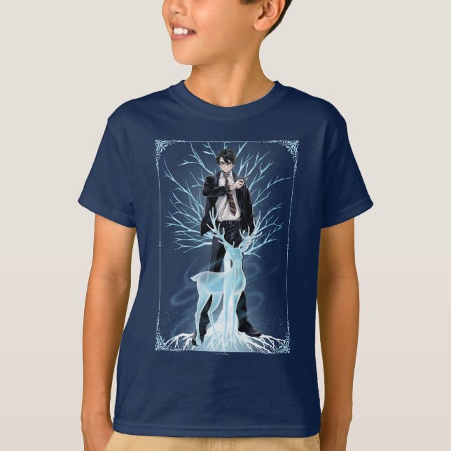 Camiseta Anime HARRY POTTER™ Stag Patrono (Anverso)