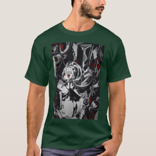 Camiseta Anime Horror Aesthetic Scary Creepy Girl Japanese 