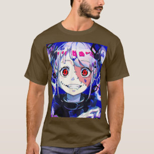 Camiseta Anime Horror Chica Kawaii Waifu Estética Japonesa
