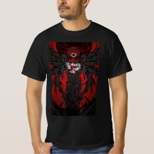 Camiseta Anime horror estética miedo Chica aterrador japoné
