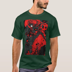 Camiseta Anime horror estética miedo Chica aterrador japoné