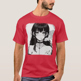 Camiseta Anime Horror Girl Aesthetic Grunge Waifu Japanese 