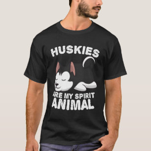 Camiseta Anime Huskies Mi Espíritu Regalos De Animales Para