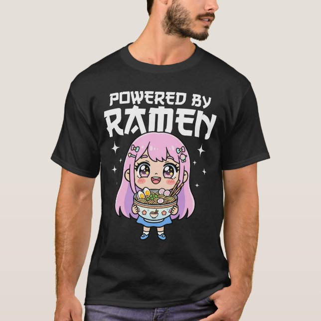 CAMISETA ANIME - IMPULSADO POR RAMEN (Anverso)