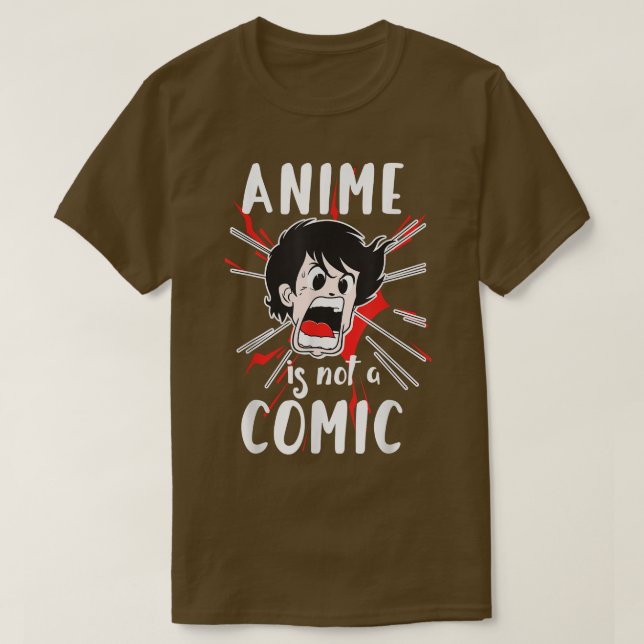 Camiseta Anime Is Not A Comic  Japan Otaku Anime Slogan  (Diseño del anverso)