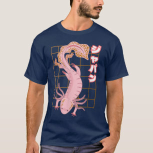 Camiseta Anime Japan Retro Grunge Otaku Kanji Aolotl