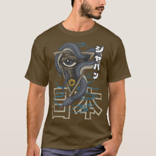 Camiseta Anime Japan Retro Grunge Otaku Kanji Triangle Oye