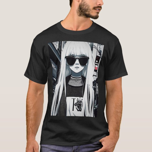 Camiseta Anime Japanese Fashion Aesthetic Girl (Anverso)