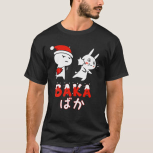 Camiseta Anime japonés Baka Rabbit cachetea a Navidades de