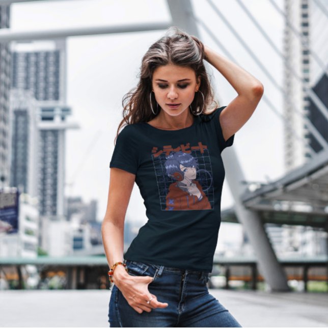 Camiseta Anime japonés con audífonos (Subido por el creador)