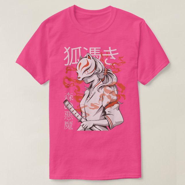 Camiseta Anime japonés de guerrero samurai (2) (Diseño del anverso)