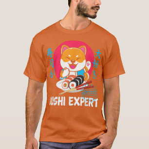 Camiseta Anime japonés Shiba Inu Sushi Kawaii Otaku Perro J