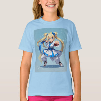 Camiseta Anime Karate Chica