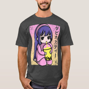 Camiseta Anime Kawaii Chica bebe Boba burbuja té Christm