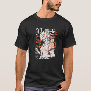 Camiseta Anime Kawaii Kitsune Kami