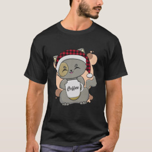 Camiseta Anime Kawaii Neko Navidades Kitten