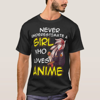 Camiseta Anime Kawaii para Mujeres y Chicas como Anime Love