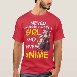 Camiseta Anime Kawaii para Mujeres y Chicas como Anime Love