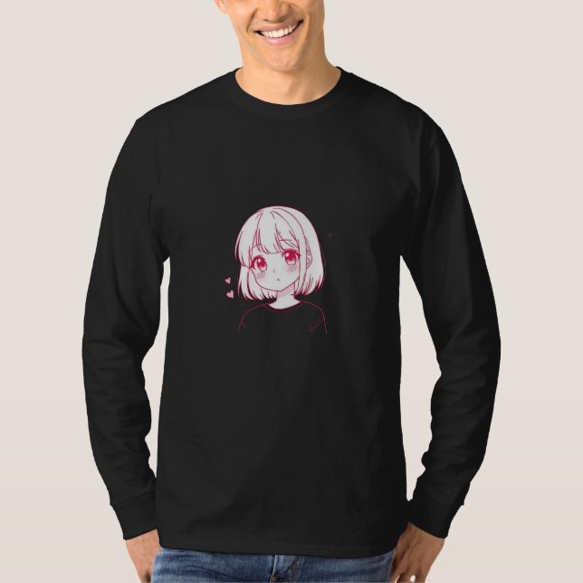 Camiseta "Anime Love Vibes" (Anverso)
