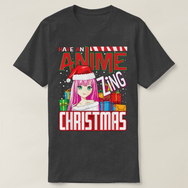 Camiseta Anime Lover Tiene Navidades De Anime Zing  (Diseño del anverso)