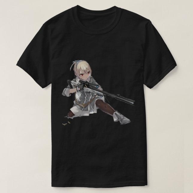 Camiseta Anime Manga Chica Gun (Diseño del anverso)